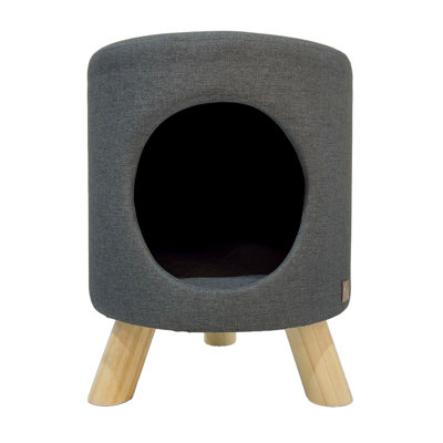 Tabouret Wallie, gris foncé