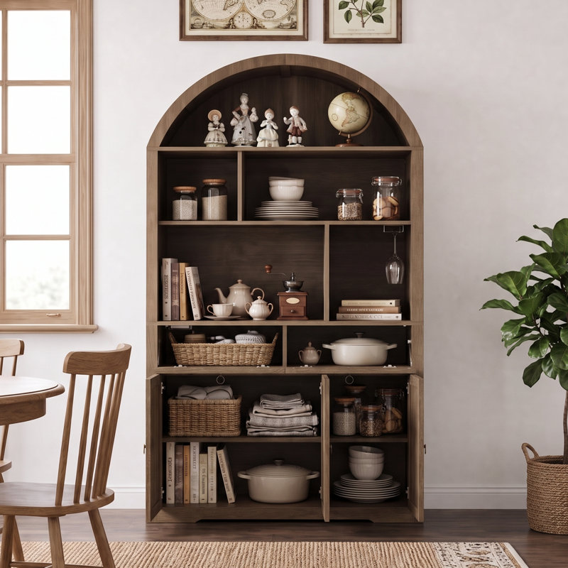 Garde-manger 75 po H avec prise de courant, Brown