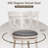 Bakarne Swivel Upholstered Counter Stool with Solid Wood Frame
