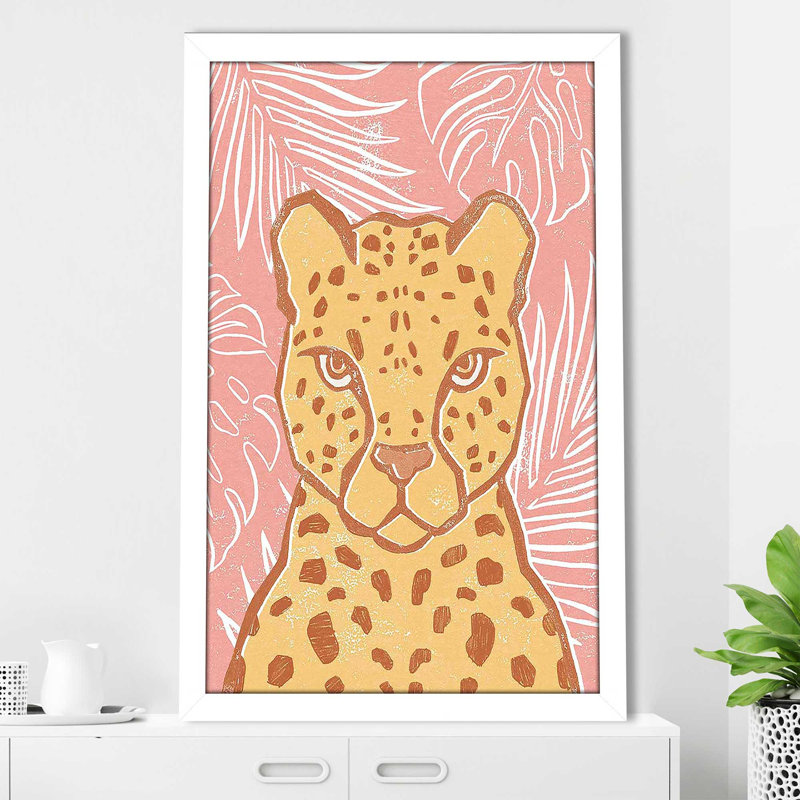 Jungle II - impression, Cadre blanc, H 49,5 po x l 33,5 po x P 1 po