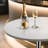 Bistro Pub Table Round Adjustable Height Bar Cocktail Table Swivel Dining Table with Chrome Base-107125755