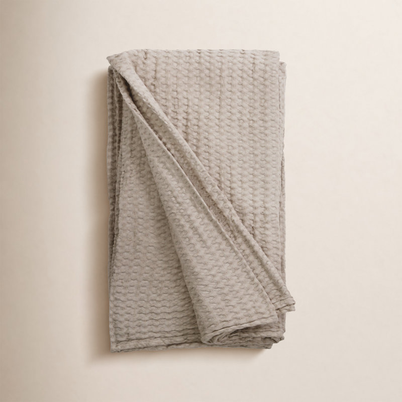 Couverture 100% coton Zuma, Grand, Naturel