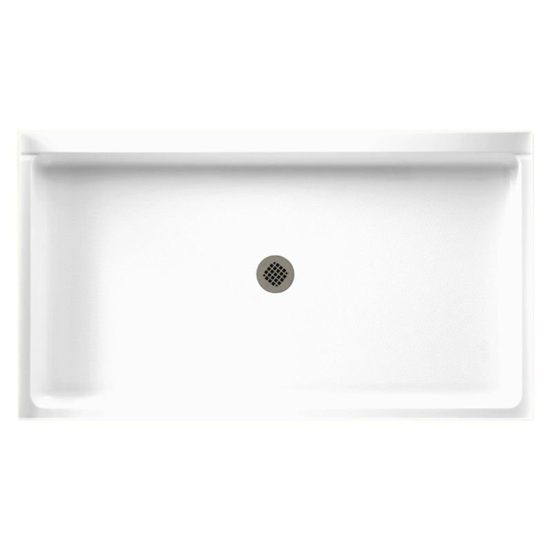 34'' W 60'' D Rectangular Single Shower Base, White