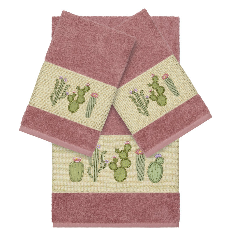 Ensemble de serviettes 3 pièces Mila, Thé rose