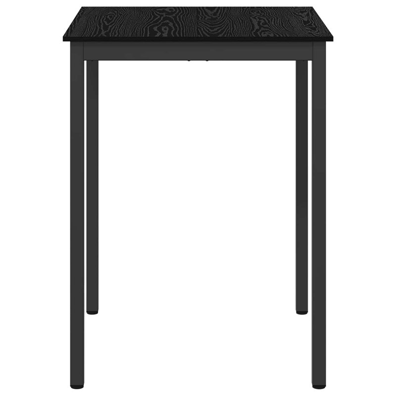 Standing Bar Table Engineered Wood, Black, 105cmH x 80cmL x 80cmW