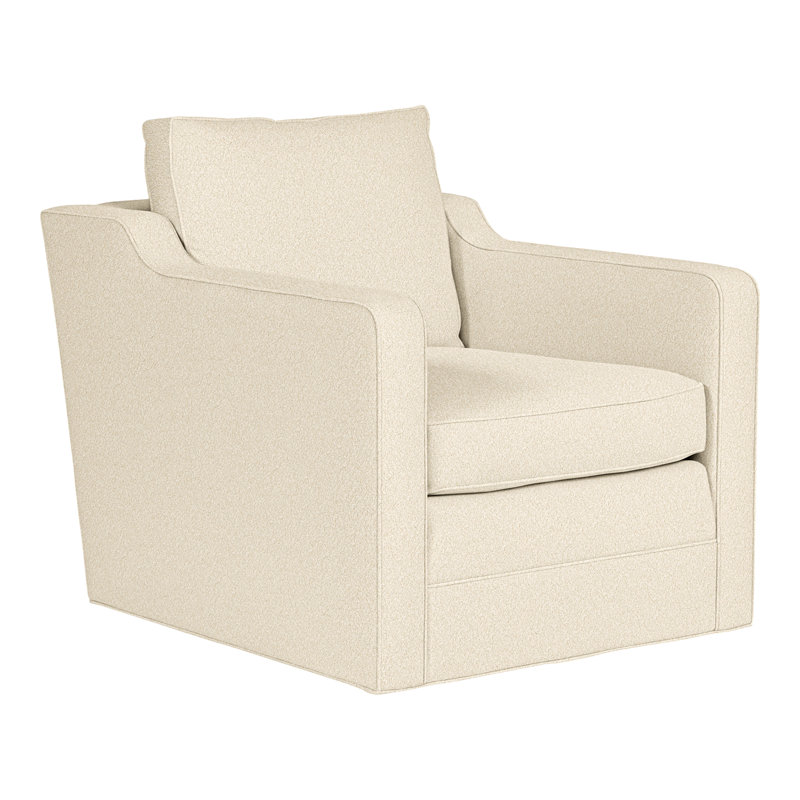 Stanton 31.5" Stanton Base to Floor Swivel Chair, Kimoni Natural 100% Polyester