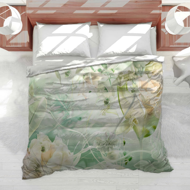 Blend Floral Cotton Blend Comforter, King Comforter