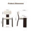 Ensemble de table à manger 5 pièces en pierre frittée de 180 cm (70,87 po)-249563083-249563092