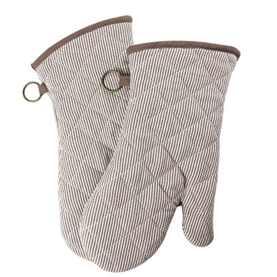 1 Pair Yarn Dyed Oven Mitts