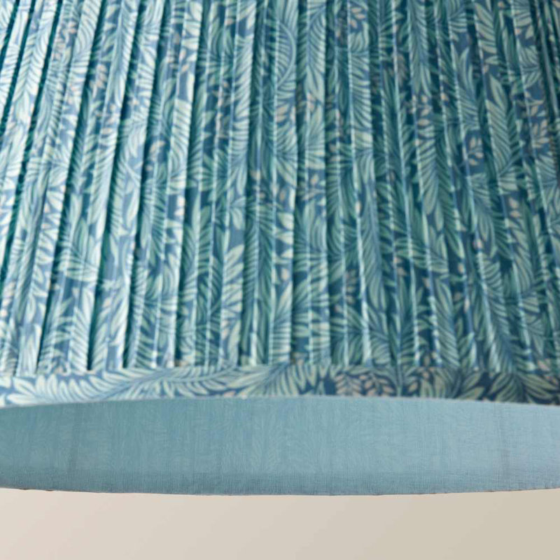 Clymer Linen Blend Empire Lamp Shade ( Slip-On ) in Blue, 25cm H x 45cm W x  45cm D