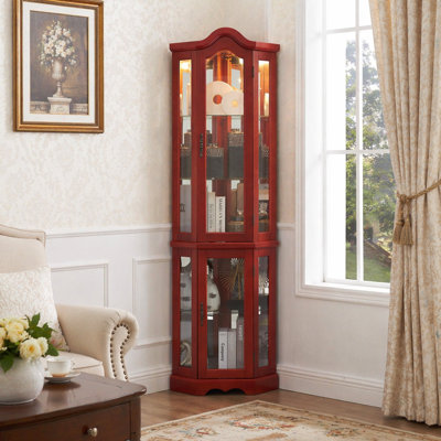 Cabinet for Corner Storage, Cherry