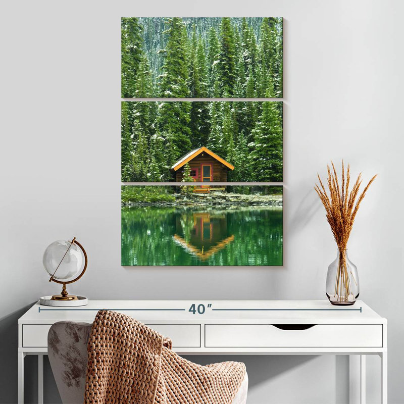 Lilie O'Hara Wooden Cabin, 32" H x 20" W