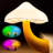 3Pcs/Set 7Colors Led Night Lights Mushroom Gradient Light Sensor Plug-In Wall Decor