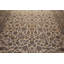 Tapis ivoire à motif floral 10 x 13