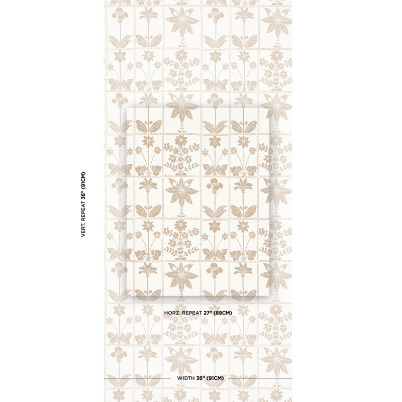 Georgia Wildflowers Wallpaper, Natural