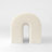 Modern Arch Shaped Plush Ottoman Foot Stool-1146775658