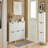 Shoe Cabinet Narrow Entryway 2 Flip-Drawers Shoe Storage Organizer for Small Space,Hallway,Living Room,White,19.7"W x 7.5"D x 35.4"H-51085769-58925221-30946800