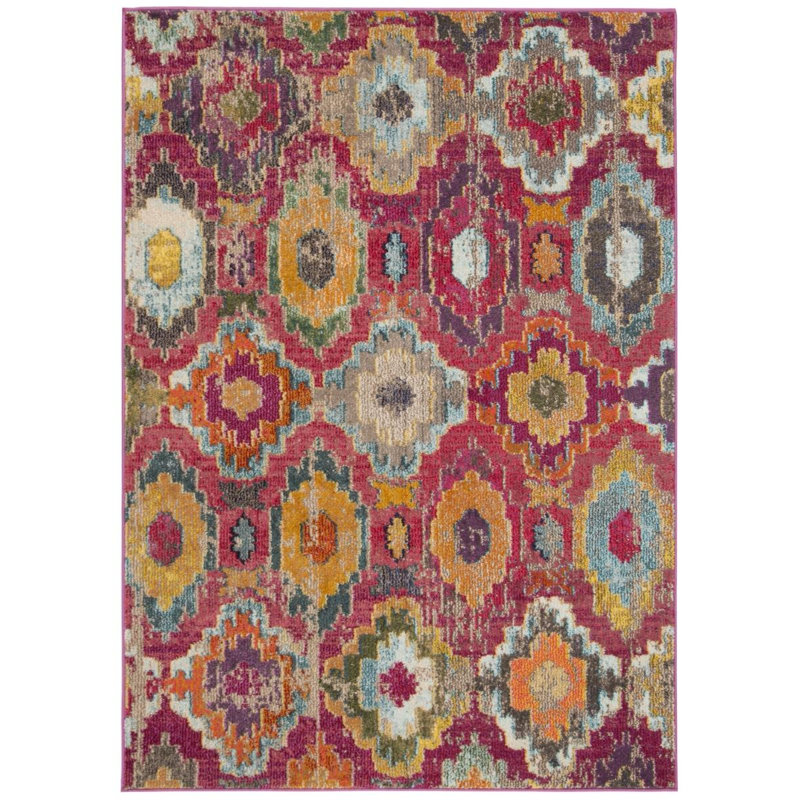 Martucci Geometric Area Rug, Rectangle 91 x 152cm