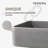 Vinnova 12.8'' Gray Concrete Rectangular Bathroom Sink