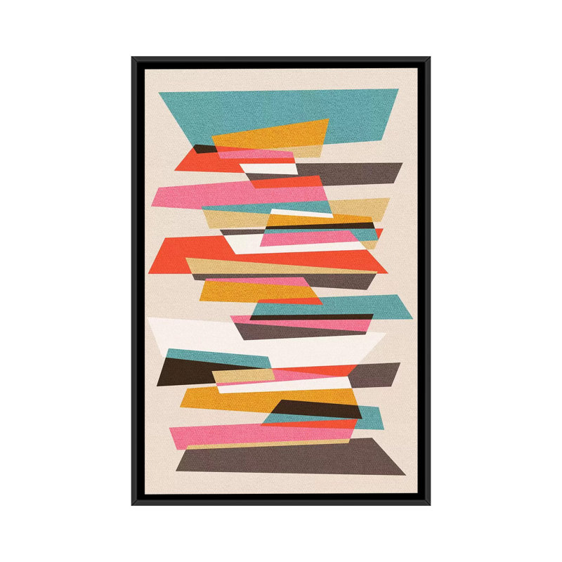 « fragments vii », impression sur toile, H 26 po x l 18 po x P 1,5 po, Pas de tapis, Toile avec cadre noir