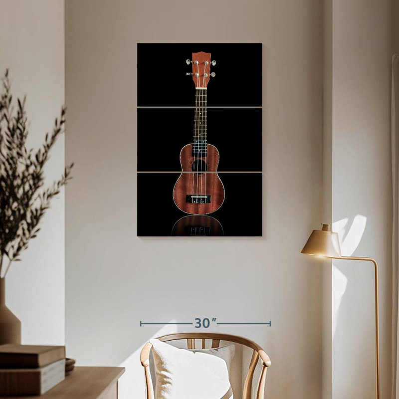 Abarca Wooden Ukulele, 57" H x 36" W