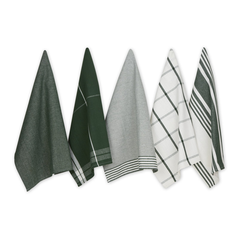 Ensemble de linge de maison 5 pièces, Vert chasseur