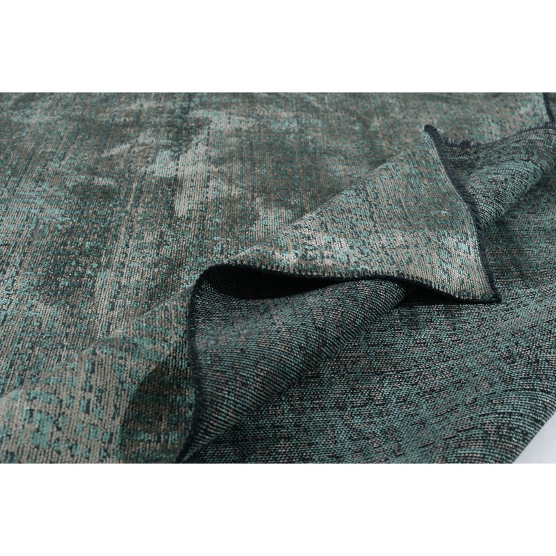 Rapture Gray/Teal Abstract Luxury Area Rug, Rectangle 7'10" x 11'2"