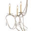 Lustre empire 6 lumières de style bougie avec accents de cristal Crystal Lights
