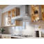 Como 30 in. 600 CFM Wall Mount Range Hood with LED Lights in Stainless Steel-1382378832