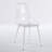 dining chair,set of 4,metal leg,plastic seat
