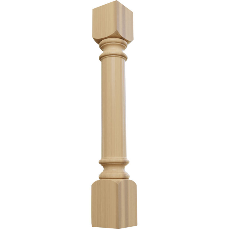 Colonne d'armoire traditionnelle (bloc supérieur: 6 po), Cerise