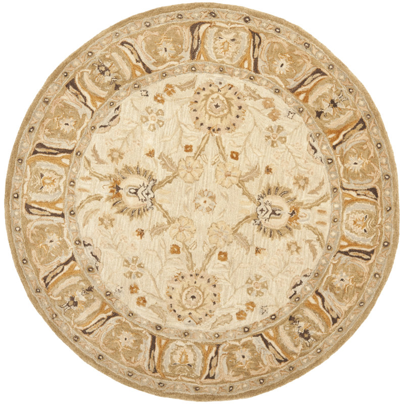 Tingley Hand Tufted Wool Pile Oriental Rug, Round 6'