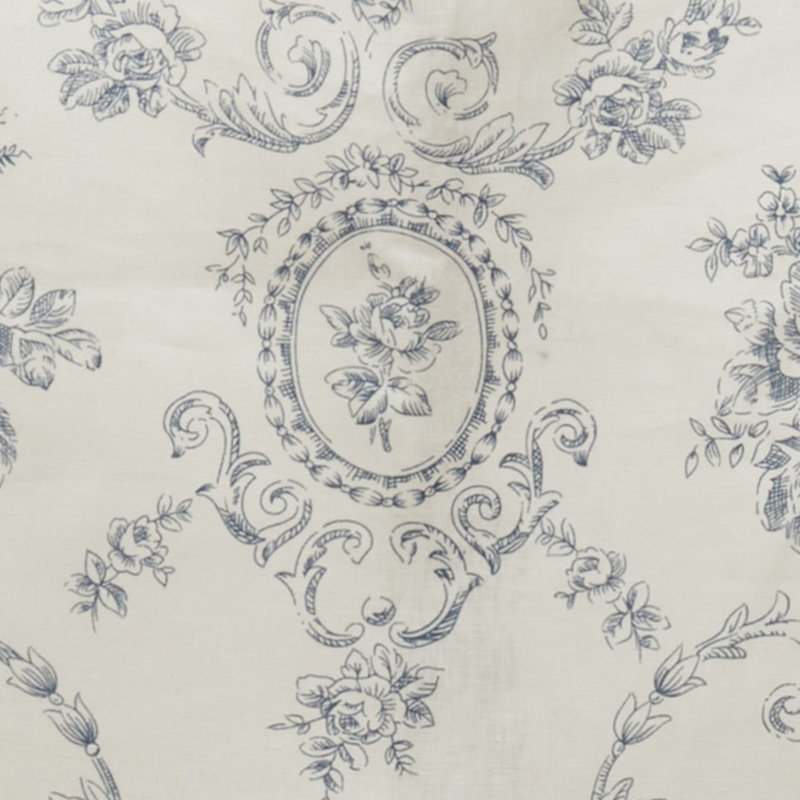 Tablier floral charmant, Bleu