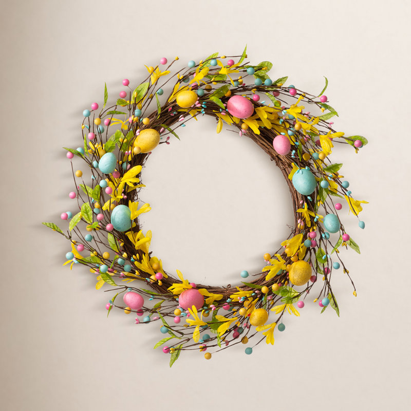 22" Easter Egg Wreath