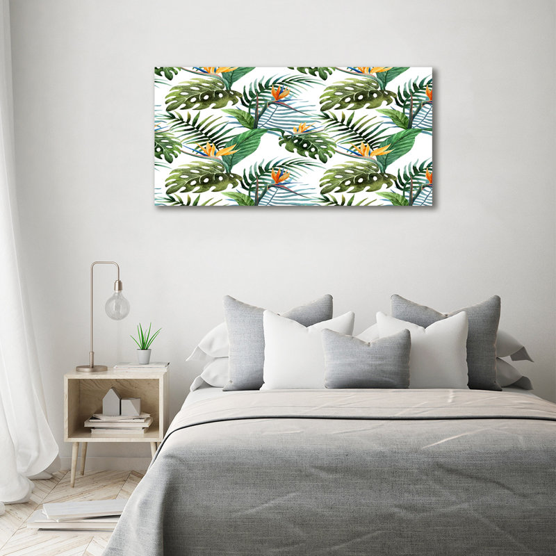 Tropical Flowers - Wrapped Canvas Print