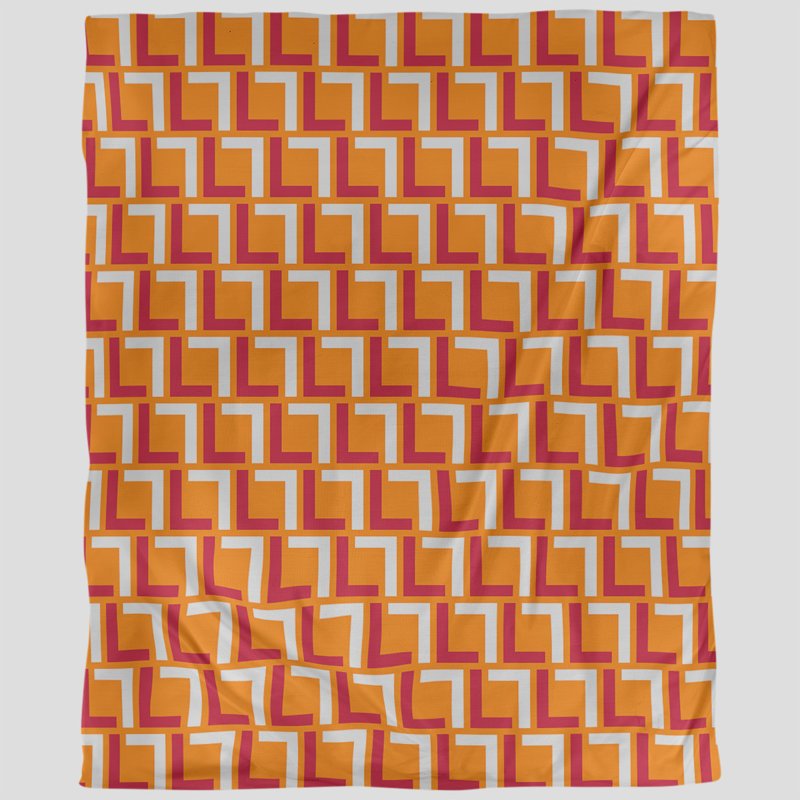 Housse de couette simple, Polyester brossé, Housse de couette pour très grand lit, Orange / rouge / blanc