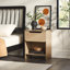 Jaqualine 1-Drawer Nightstand with Storage Cubby-627598541