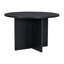 Ensemble de table de salle à manger moderne 5 pièces avec base piédestal et chaises rembourrées Modern-274583152