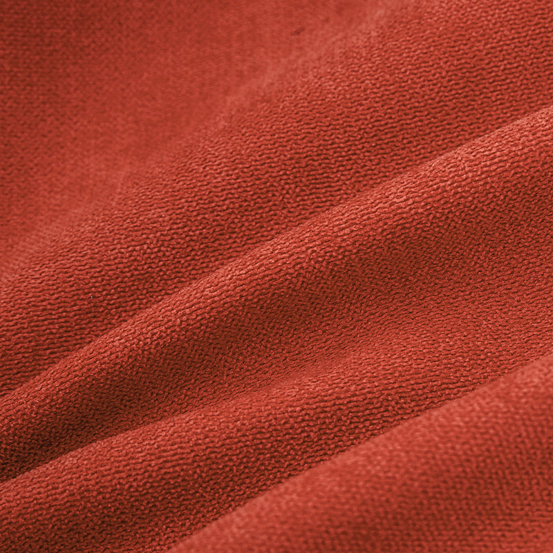 Housse de coussin carré en chenille, 18" x 18", Orangé