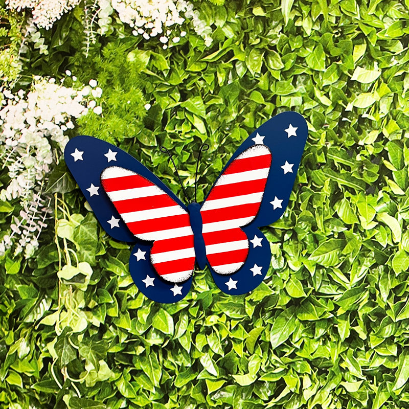 Décoration murale patriotique papillon