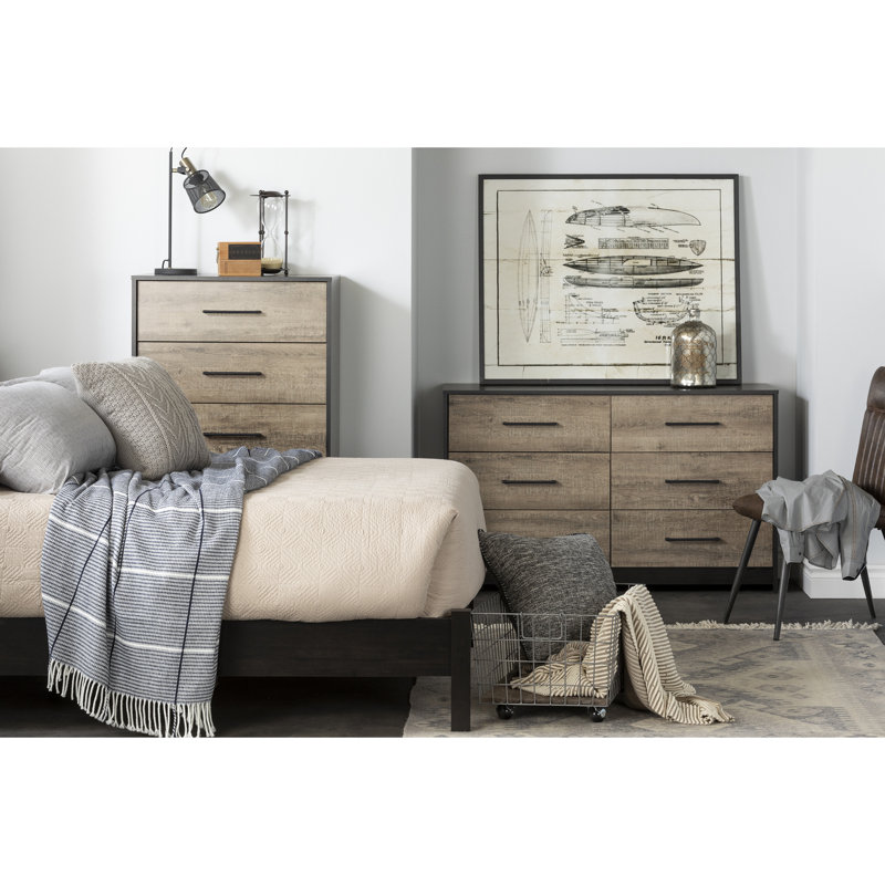 Commode double 6 tiroirs Londen