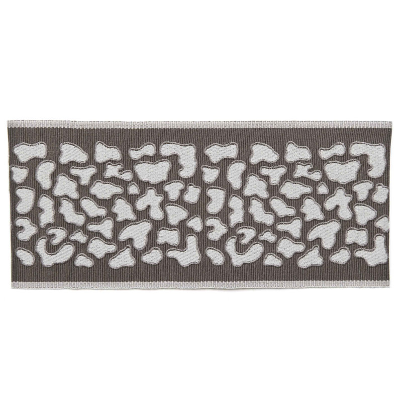 Tissu osseux guépard, Gris foncé / Blanc