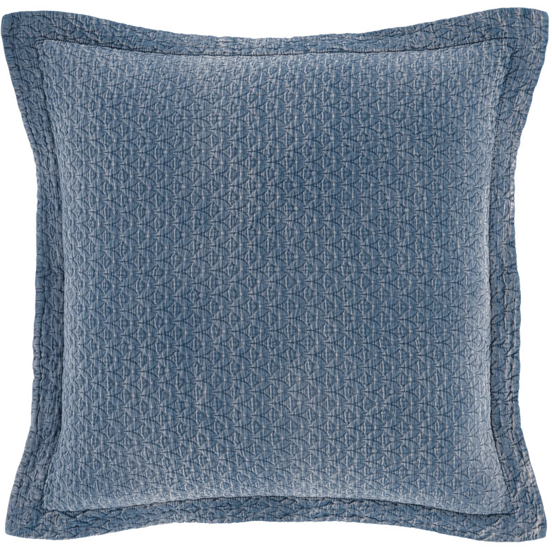 Hawley Matelasse Sham, Euro, Indigo