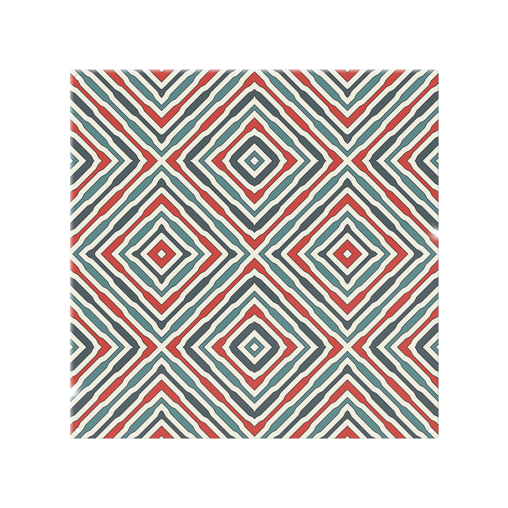 Repeated Squares And Rhombuses Splash Back