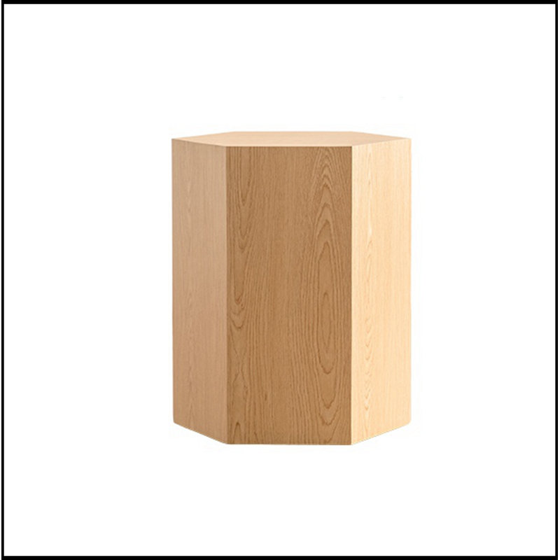 Table d'appoint hexagonale avec base robuste