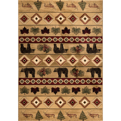 Tapis beige Atwell Southwestern