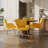 Plush Velvet Upholstered Armchair with Metal Legs-1684486191