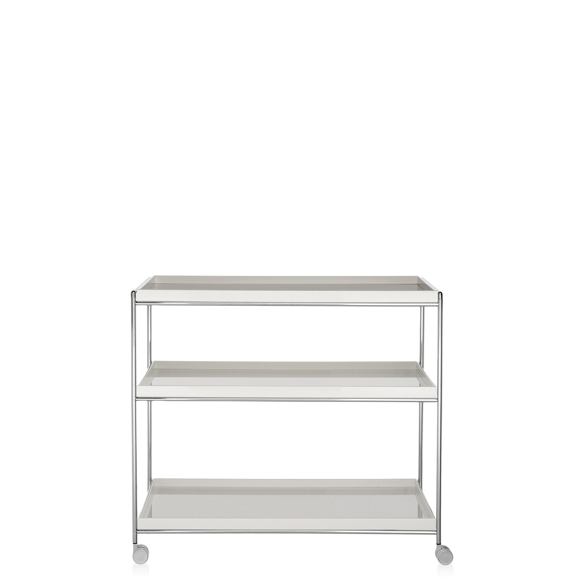 Trays Kitchen Cart, White