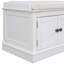 Banc de rangement avec 4 portes et tablettes réglables, banc à chaussures avec coussin amovible pour le salon, vestibule-1571619088