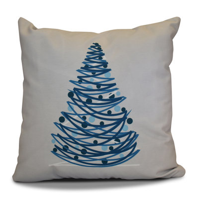 Christmas Tree Square Pillow Cover & Insert